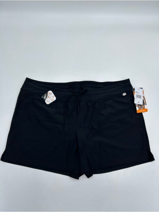 Pants - Quick Dry Black Women's Athletic Drawstring Shorts